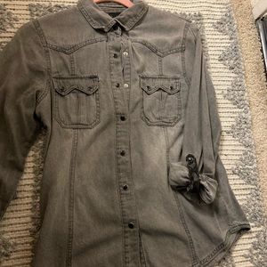 COPY - gray chambray shirt